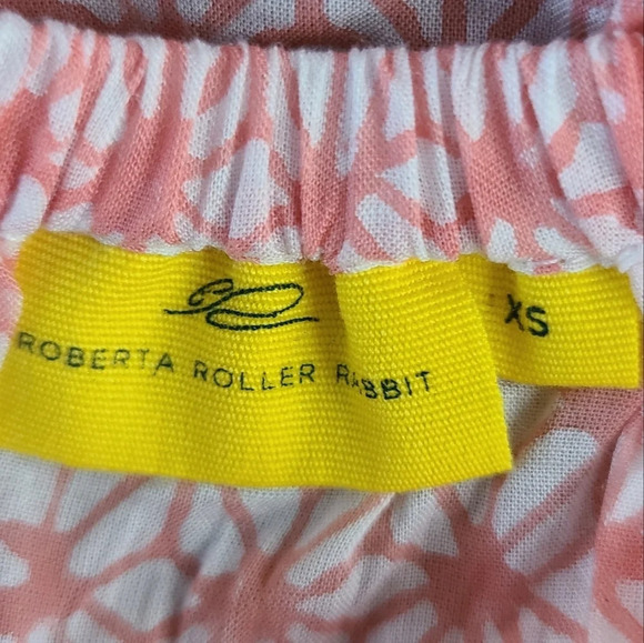 Roberta Roller Rabbit Fringe Off Shoulder Top XS - Picture 5 of 7